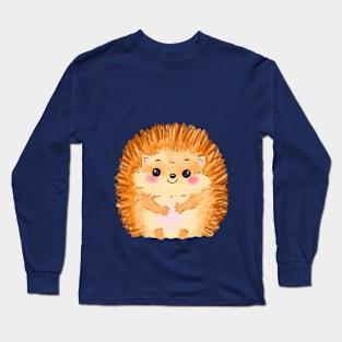 Cute little hedgehog Long Sleeve T-Shirt